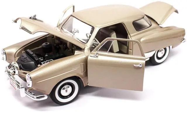 Alt view image 7 of 8 - Road Signature 92478gt 1 by 18 1950 Studebaker Champion Diecast Model Car, Golden Tan