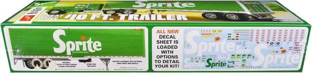 Alt view image 3 of 6 - Skill 3 Model Kit Great Dane 40' Dry Goods Trailer "Sprite" 1/25 Scale Model by AMT