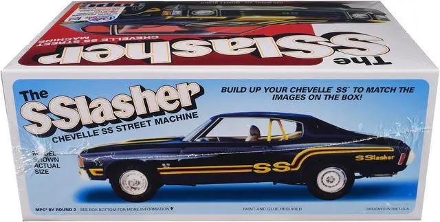 Alt view image 2 of 6 - Skill 2 Model Kit Chevrolet Chevelle SS Street Machine "The SSlasher" 1/25 Scale Model by MPC