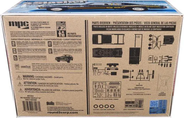 Alt view image 4 of 6 - Skill 2 Model Kit Chevrolet Chevelle SS Street Machine "The SSlasher" 1/25 Scale Model by MPC