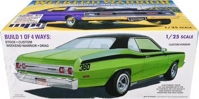 Alt view image 2 of 6 - Skill 2 Model Kit 1976 Dodge Dart Sport "Weekend Warrior" 1/25 Scale Model by MPC