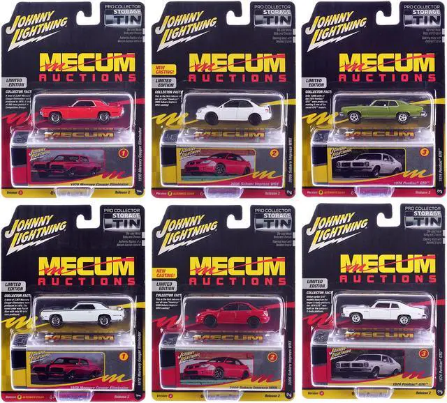 Main image of Johnny Lightning Collector's Tin 2024 Set of 6 Cars Release 2 Limited Edition 1/64 Diecast Model Cars by Johnny Lightning