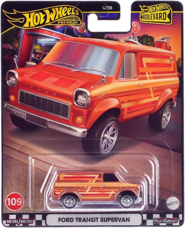 Alt view image 5 of 6 - Ford Transit Supervan Copper Metallic with Graphics "Boulevard" Series Diecast Model Car by Hot Wheels