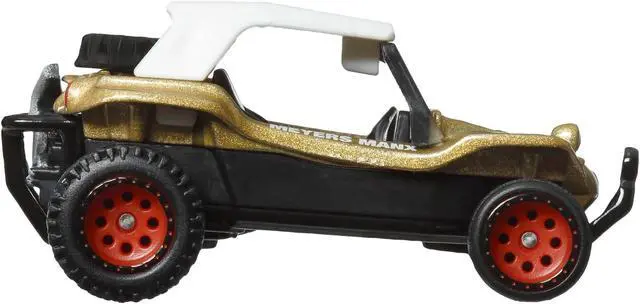 Alt view image 3 of 6 - Meyer Manx Dune Buggy #1 Gold Metallic with White Top "Boulevard" Series Diecast Model Car by Hot Wheels