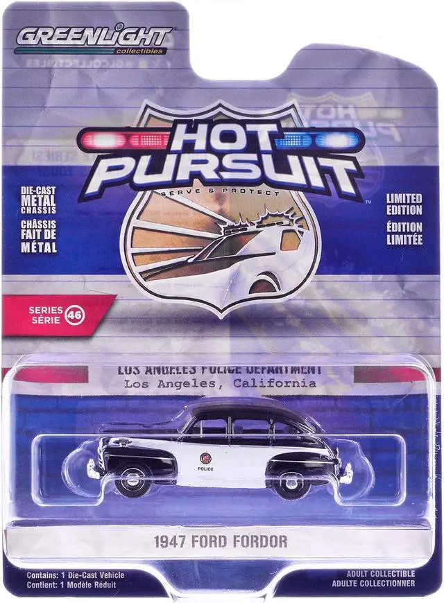 Alt view image 3 of 6 - "Hot Pursuit" Series 46 Set of 6 Police Cars 1/64 Diecast Model Cars by Greenlight
