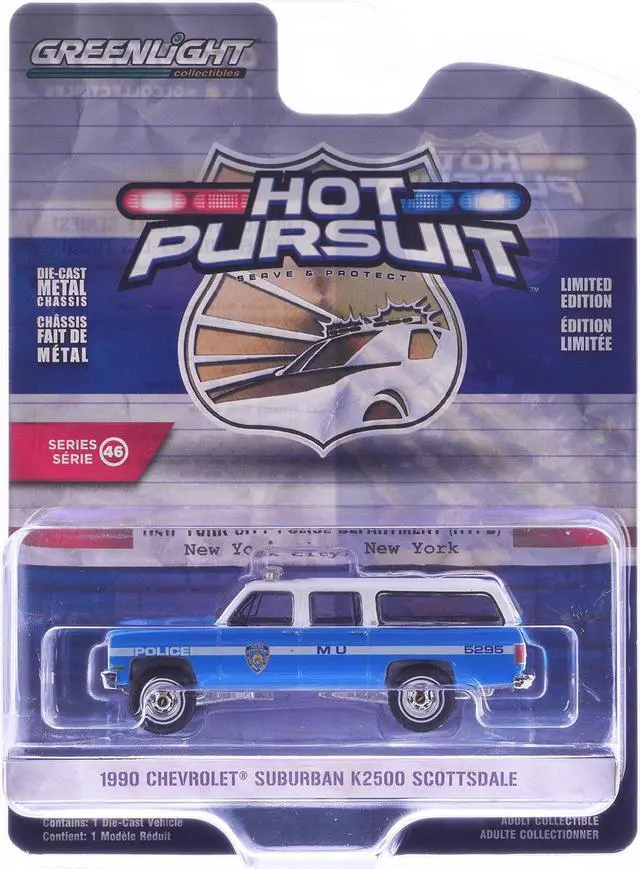 Alt view image 6 of 6 - "Hot Pursuit" Series 46 Set of 6 Police Cars 1/64 Diecast Model Cars by Greenlight