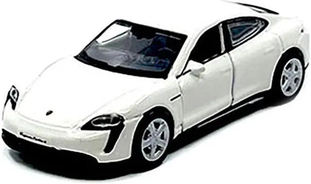 Alt view image 4 of 6 - Porsche Taycan Turbo S White "Speed Icons" Series 1/64 Diecast Model Car by Maisto