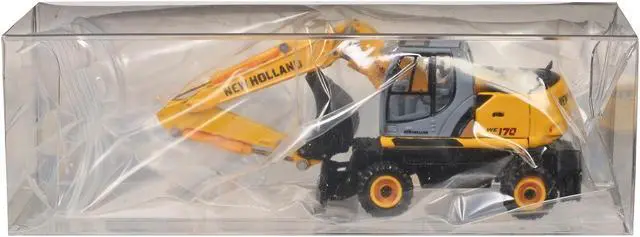 Alt view image 3 of 9 - New Holland WE170 Wheeled Excavator Yellow 1/87 (HO) Diecast Model by Promotex