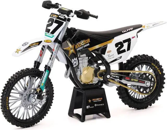 Alt view image 4 of 6 - Husqvarna FC450 Motorcycle #27 Malcolm Stewart "Rockstar Energy Drink" 1/12 Diecast Model by New Ray