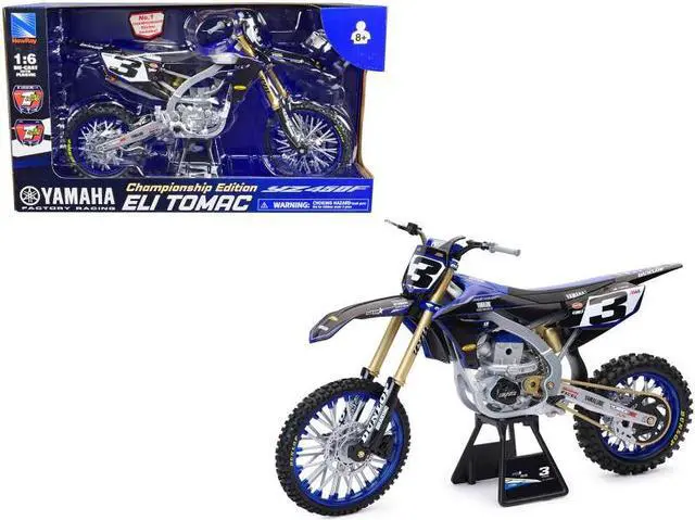 Alt view image 6 of 6 - Yamaha YZ450F Motorcycle #3 Eli Tomac "Championship Edition" Yamaha Factory Racing 1/6 Diecast Model by New Ray