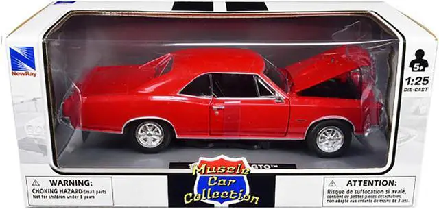 Alt view image 5 of 6 - 1966 Pontiac GTO Red "Muscle Car Collection" 1/25 Diecast Model Car by New Ray