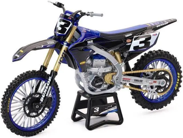 Alt view image 4 of 6 - Yamaha YZ450F Championship Edition Motorcycle #3 Eli Tomac "Yamaha Factory Racing" 1/12 Diecast Model by New Ray