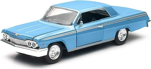 Alt view image 4 of 6 - 1962 Chevrolet Impala SS Blue 1/25 Diecast Model Car by New Ray