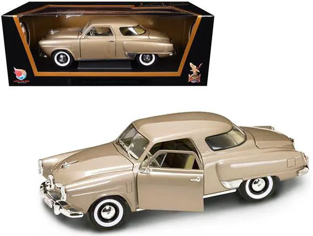 Alt view image 8 of 8 - Road Signature 92478gt 1 by 18 1950 Studebaker Champion Diecast Model Car, Golden Tan