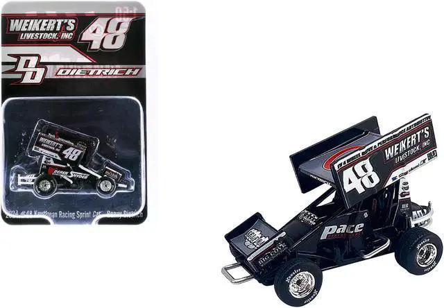 Main image of Winged Sprint Car #48 Danny Dietrich "Weikert's Livestock Inc." Gary Kauffman Racing (2024) 1/50 Diecast Model Car by ACME