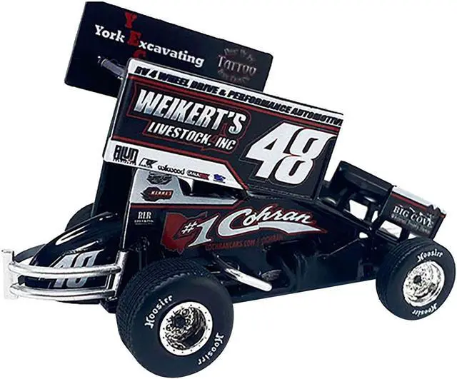 Alt view image 4 of 6 - Winged Sprint Car #48 Danny Dietrich "Weikert's Livestock Inc." Gary Kauffman Racing (2024) 1/50 Diecast Model Car by ACME