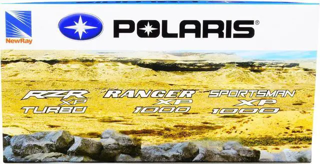 Alt view image 3 of 6 - Polaris RZR XP Turbo DOHC Mini ATV Blue and Black Diecast Model by New Ray