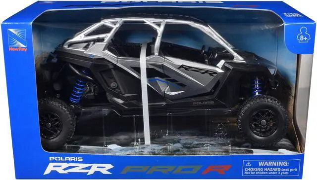 Main image of Polaris RZR Pro R UTV Silver Metallic and Black 1/18 Diecast Model by New Ray