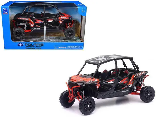 Alt view image 6 of 6 - Polaris RZR XP 4 Turbo EPS Sport UTV Spectra Orange with Graphics and Black Top 1/18 Diecast Model by New Ray