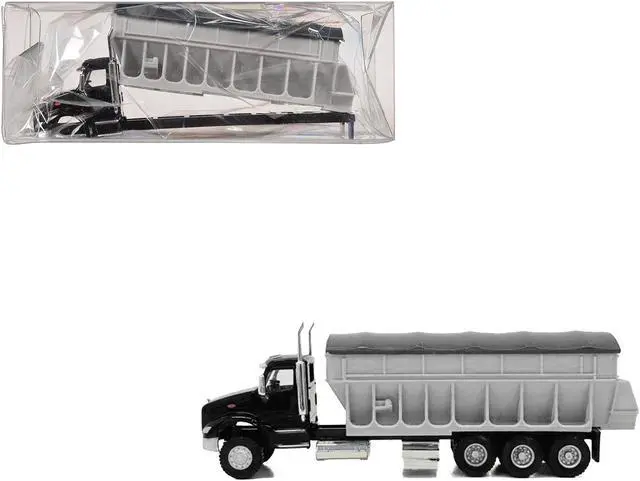 Main image of Peterbilt 579 Potato/Sugar Beet Truck Black 1/87 HO Plastic Model Car by Promotex