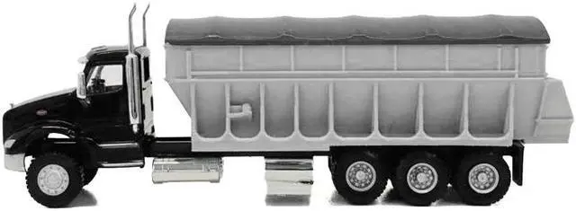 Alt view image 4 of 6 - Peterbilt 579 Potato/Sugar Beet Truck Black 1/87 HO Plastic Model Car by Promotex