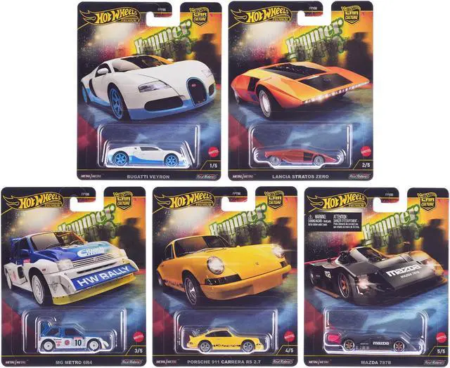 Main image of "Hammer Drop" 5 piece Set "Car Culture" 2024 Series F Diecast Model Cars by Hot Wheels