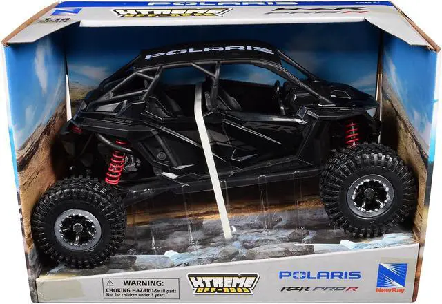 Alt view image 3 of 6 - Polaris RZR Pro R UTV Stealth Black "Xtreme Off-Road" Series 1/18 Diecast Model by New Ray