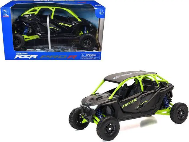Main image of Polaris RZR Pro R UTV Black and Lime Green 1/18 Diecast Model by New Ray
