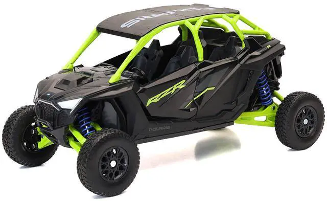 Alt view image 2 of 6 - Polaris RZR Pro R UTV Black and Lime Green 1/18 Diecast Model by New Ray