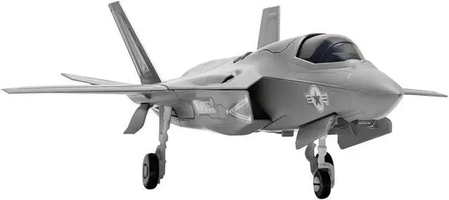 Alt view image 2 of 6 - Skill 1 Model Kit F-35 Lightning II Snap Together Painted Plastic Model Airplane Kit by Airfix Quickbuild
