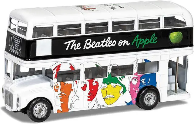 Alt view image 4 of 6 - The The Beatles London Double Decker Bus "The White Album" White Diecast Model car by Corgi