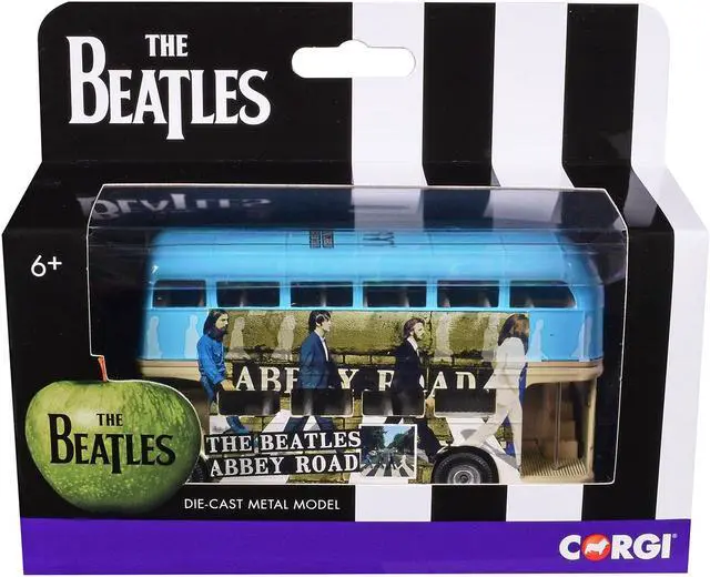 Alt view image 5 of 6 - The Beatles London Double Decker Bus "Abbey Road" Blue and Beige Diecast Model Car by Corgi