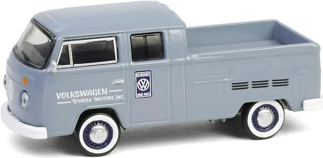 Alt view image 2 of 6 - 1978 Volkswagen Type 2 Double Cab Pickup Truck "Volkswagen Service" Gray "Club Vee-Dub" Series 1/64 Diecast Model by Greenlight