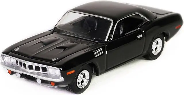 Alt view image 4 of 6 - Plymouth Barracuda Black "John Wick: Chapter 4" (2023) Movie "Hollywood Series" Release 41 1/64 Diecast Model Car by Greenlight