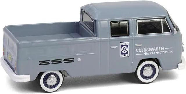 Alt view image 3 of 6 - 1978 Volkswagen Type 2 Double Cab Pickup Truck "Volkswagen Service" Gray "Club Vee-Dub" Series 1/64 Diecast Model by Greenlight