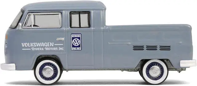 Alt view image 4 of 6 - 1978 Volkswagen Type 2 Double Cab Pickup Truck "Volkswagen Service" Gray "Club Vee-Dub" Series 1/64 Diecast Model by Greenlight