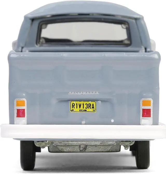 Alt view image 6 of 6 - 1978 Volkswagen Type 2 Double Cab Pickup Truck "Volkswagen Service" Gray "Club Vee-Dub" Series 1/64 Diecast Model by Greenlight