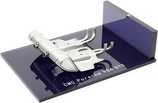Alt view image 2 of 6 - Street Exhaust for Porsche 904 Carrera GTS with Display Case 1/18 Die Cast Model by CMC