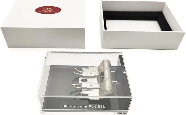Alt view image 4 of 6 - Street Exhaust for Porsche 904 Carrera GTS with Display Case 1/18 Die Cast Model by CMC