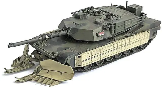 Alt view image 5 of 6 - United States M1A1 AIM Tank with Mine Plow #68 "US Army" Olive Drab "NEO Dragon Armor" 1/72 Plastic Model by Dragon Models