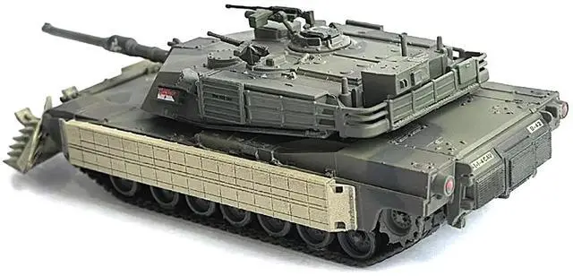 Alt view image 2 of 6 - United States M1A1 AIM Tank with Mine Plow #68 "US Army" Olive Drab "NEO Dragon Armor" 1/72 Plastic Model by Dragon Models