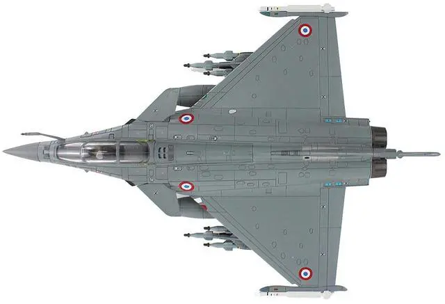 Alt view image 3 of 6 - Dassault Rafale C Fighter Aircraft "113-HS, EC 1/7 Provence, Kandahar" (2010) Armee de l'Air 1/72 Diecast Model by Hobby Master