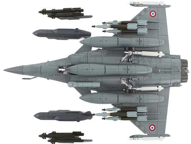 Alt view image 4 of 6 - Dassault Rafale C Fighter Aircraft "113-HS, EC 1/7 Provence, Kandahar" (2010) Armee de l'Air 1/72 Diecast Model by Hobby Master