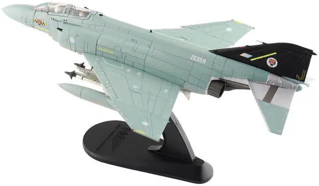Alt view image 5 of 6 - McDonnell Douglas F-4J(UK) Phantom II Fighter-Bomber Aircraft "England" British Royal Air Force 1/72 Diecast Model Hobby Master