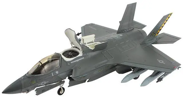 Alt view image 6 of 6 - Lockheed Martin F-35B Lightning II Aircraft "Black Death" (2023) US Marine Corps "Air Power" 1/72 Diecast Model by Hobby Master