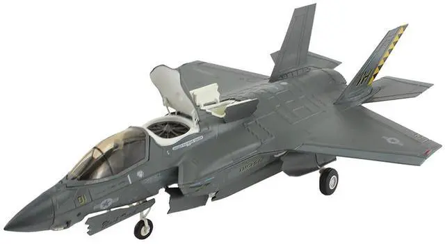 Alt view image 6 of 6 - Lockheed Martin F-35B Lightning II Aircraft "Black Death" (2023) US Marine Corps "Air Power" 1/72 Diecast Model by Hobby Master