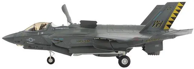 Alt view image 2 of 6 - Lockheed Martin F-35B Lightning II Aircraft "Black Death" (2023) US Marine Corps "Air Power" 1/72 Diecast Model by Hobby Master