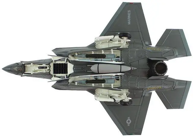 Alt view image 5 of 6 - Lockheed Martin F-35B Lightning II Aircraft "Black Death" (2023) US Marine Corps "Air Power" 1/72 Diecast Model by Hobby Master