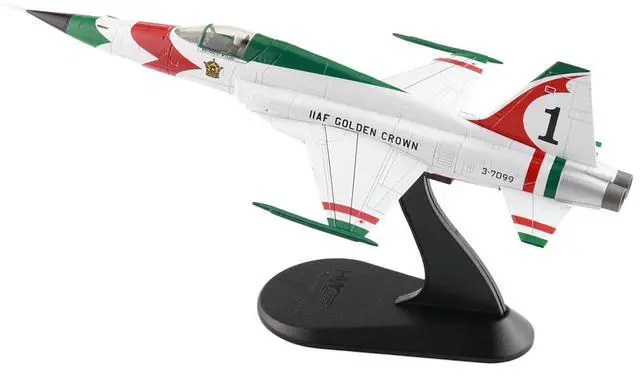 Alt view image 6 of 6 - Northrop F-5E Tiger II Aircraft "#1, 3-7099, IIAF Golden Crown" Imperial Iranian Air Force 1/72 Diecast Model by Hobby Master