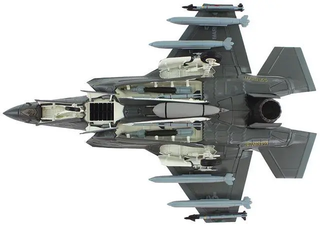 Alt view image 5 of 6 - Lockheed Martin F-35B Lightning II Aircraft "Black Death" (2023) US Marine Corps "Air Power" 1/72 Diecast Model by Hobby Master